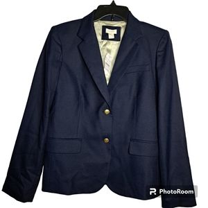 NWT J. CREW Women’s Blazer Jacket Navy Blue Size 10